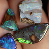 9.04 cts Australian Boulder Opal Cut Loose Stone Parcel