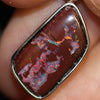2.80 g Australian Boulder Opal with Silver Pendant : L 27.0 mm