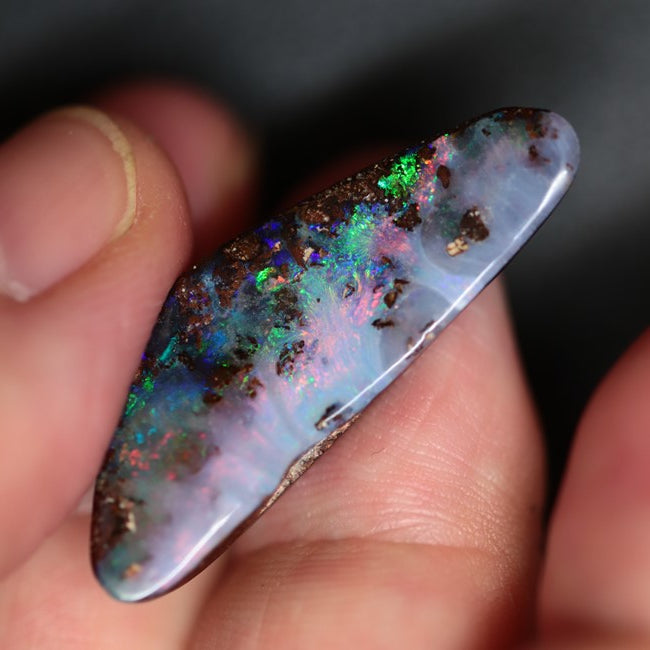 15.95 cts Australian Boulder Opal, Cut Loose Stone