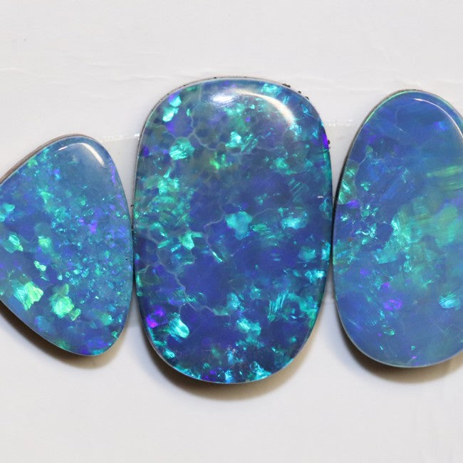 Australian Boulder Opal, Doublet Stone, Cabochon