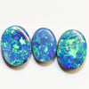 5.25 cts Australian Opal, Doublet Stone, Cabochon 3pcs