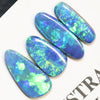 3.22 cts Australian Opal, Doublet Stone, Cabochon 4pcs