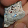 16.70 cts Australian Semi Black Opal Rough, Lightning Ridge, Polished Specimen, Natural Red Green Blue Stone