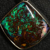 5.25 g Australian Boulder Opal with Silver Pendant : L 32.3 mm