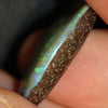 12.65 cts Australian Boulder Opal, Cut Loose Stone, Drilled Pendant