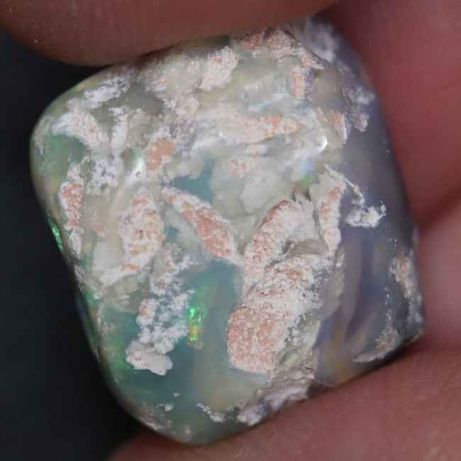 18.8 cts Australian Semi Black Opal Rough, Lightning Ridge, Polished Specimen