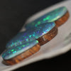 6.25 cts Australian  Opal, Doublet Stone, Cabochon 3pcs