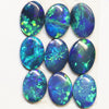 5.60 cts Australian Opal, Doublet Stone, Cabochon 9pcs 7x5