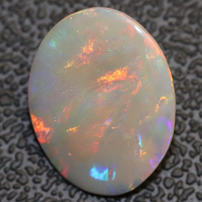 3.16 cts Australian Semi Black Opal Solid Lightning Ridge Cabochon Loose Stone