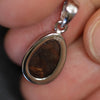 1.36 g Australian Doublet Opal with Silver Pendant : L 23.5 mm