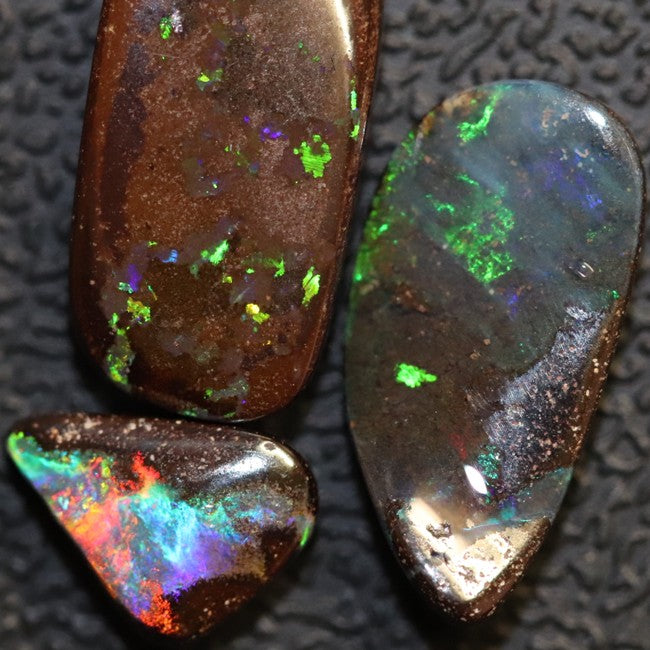 10.33 cts Australian Boulder Opal Cut Loose Stone Parcel