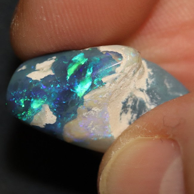 Australian Black Opal Rough, Lightning Ridge Polished Specimen