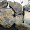 135.80 cts Australian Solid Semi Black Opal Rough, Lightning Ridge Parcel, Red Green Blue Stones