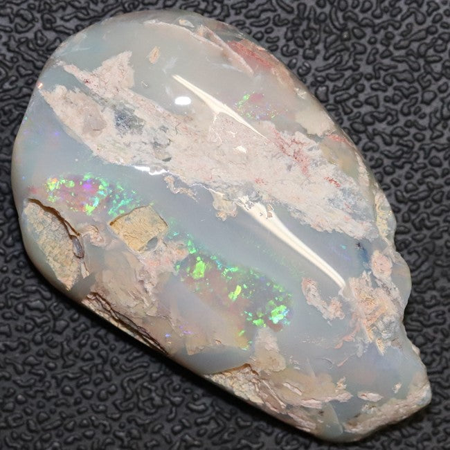 Australian Semi-Black Opal Rough, Lightning Ridge Polished Specimen