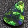 1.96 cts Australian Black Opal Lightning Ridge loose Cut stone Cabochon