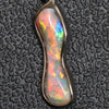 Australian Lightning Ridge Solid Semi-Black Opal Pendant Silver