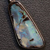 4.09 g Australian Boulder Opal with Silver Pendant : L 34.4 mm