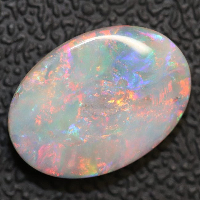 3.13 cts Australian Semi Black Opal, Solid Lightning Ridge Cabochon, Loose Stone