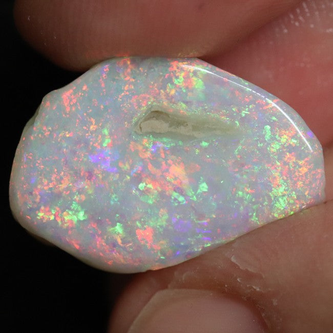 12.80 cts Australian Opal, Lightning Ridge, Solid Rough, Loose Rub, Gem Stone