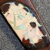 Australian Opal Boulder Drilled Greek Leather Pendant Necklace 42.25 cts