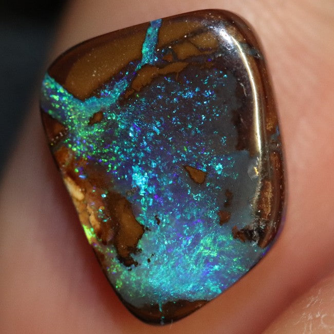 4.90 cts Australian Boulder Opal Cut Loose Stone