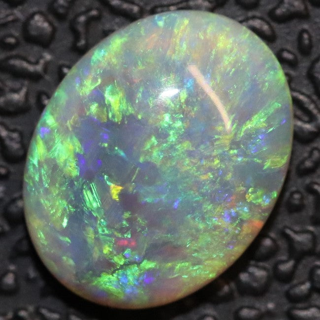 1.14 cts Australian Semi Black Opal Solid Lightning Ridge Cabochon Loose Stone