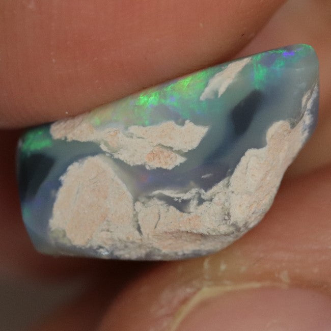 9.55 cts Australian Semi Black Opal Rough, Lightning Ridge, Polished Specimen