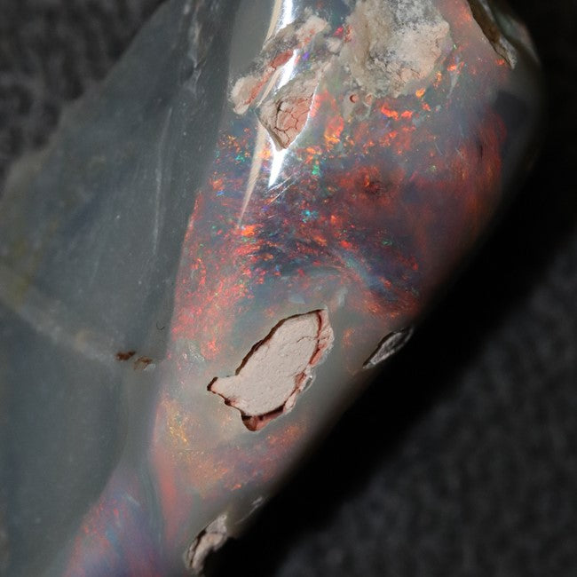 28.80 cts Australian Semi Black Opal Rough, Lightning Ridge, Polished Specimen