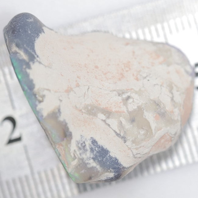 38.75 cts Australian Semi Black Opal Rough, Lightning Ridge, Polished Specimen