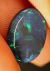 Black Opal Lightning Ridge Australian Solid Loose Stone, Cabochon 4.35 ct