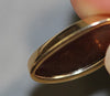 Opal Pendant Australian Doublet 14k GOLD Jewelry 1.12g 23.3mm