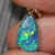 opal gold pendant