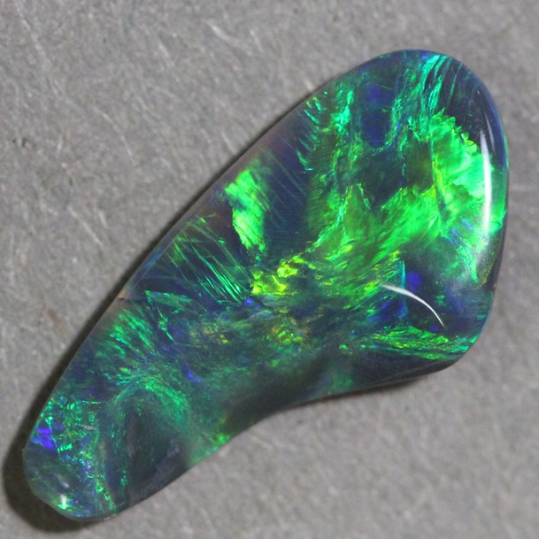 2.95 cts Australian Black Solid Opal Carving, Lightning Ridge