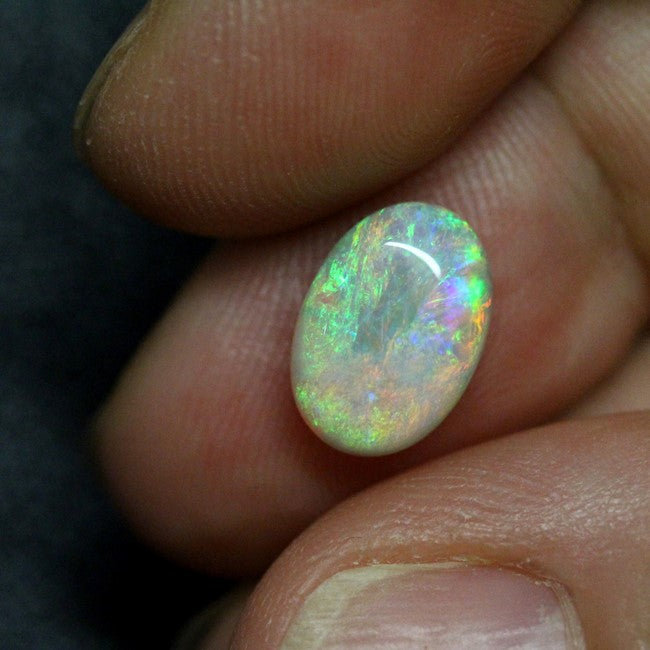 Opal Lightning Ridge Cabochon, Australian Solid Cut Loose Stone 2.53cts