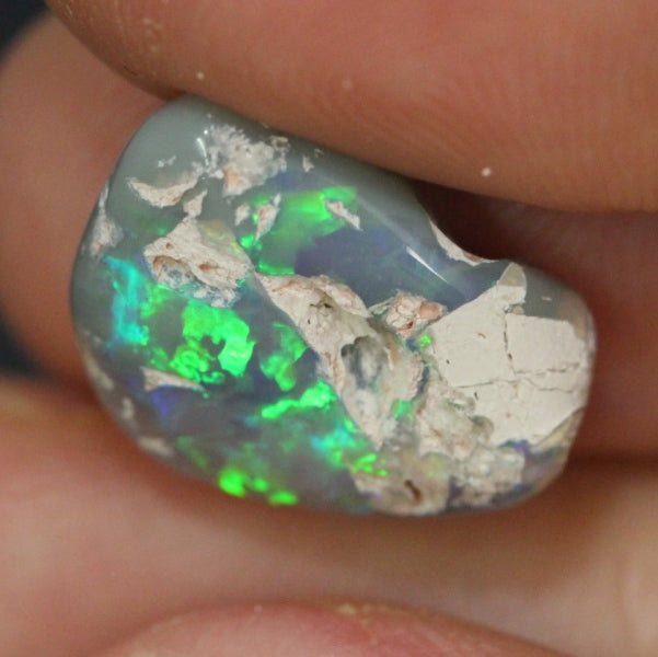 Australian Solid Opal Rough Lightning Ridge Polished Specimen 5.90ct