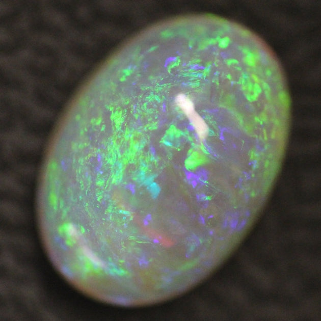 Australian Opal Lightning Ridge, Crystal Cabochon Solid Stone 1.69cts