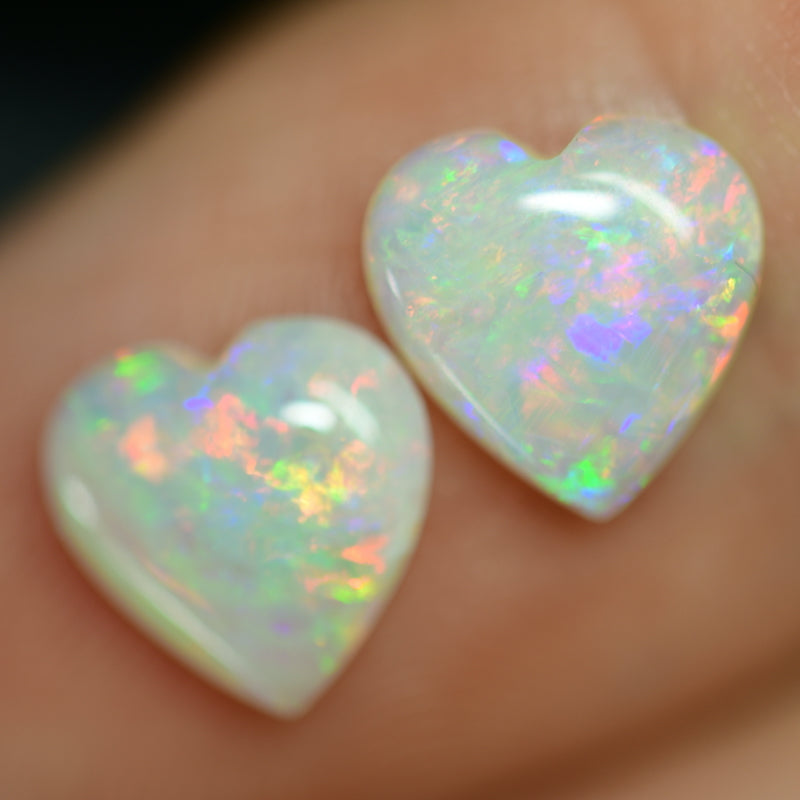 1.57 cts Opal Cabochon Pairs, Australian Solid Stone South Australia